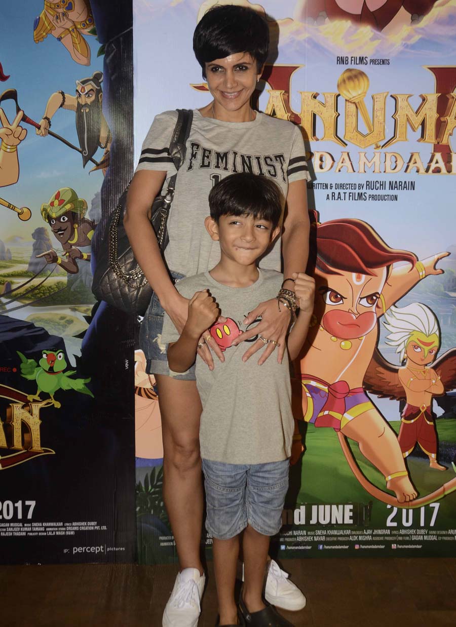 Mandira Bedi with son