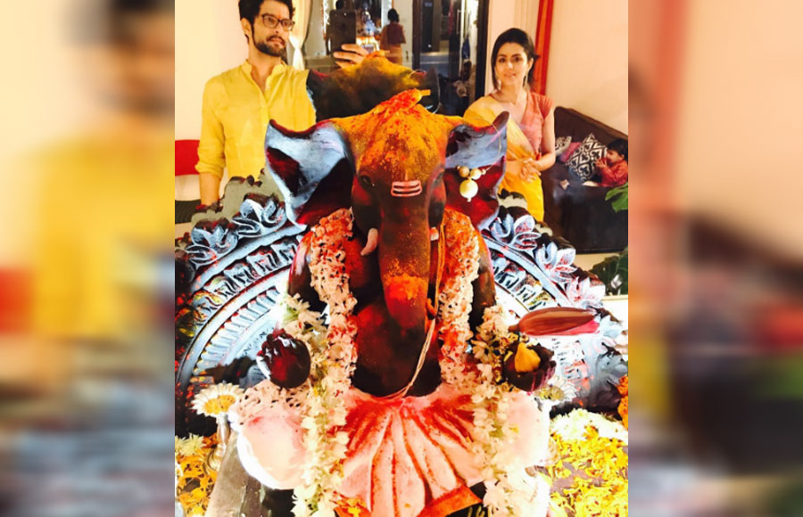 TV celebs with Ganpati 