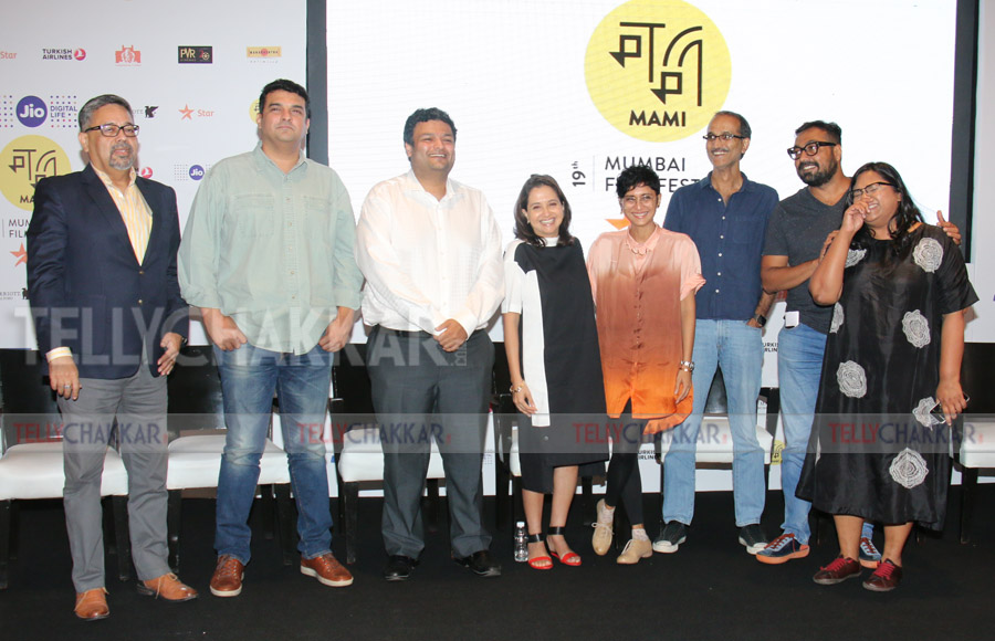 Siddarth Roy Kapur, Kiran Rao, Anupama Chopra, Rohan Sippy, Anurag Kashyap with team MAMI. 