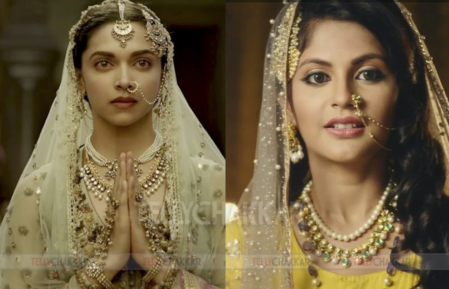 Deepika Padukone and Megha Chakraborty as Mastani