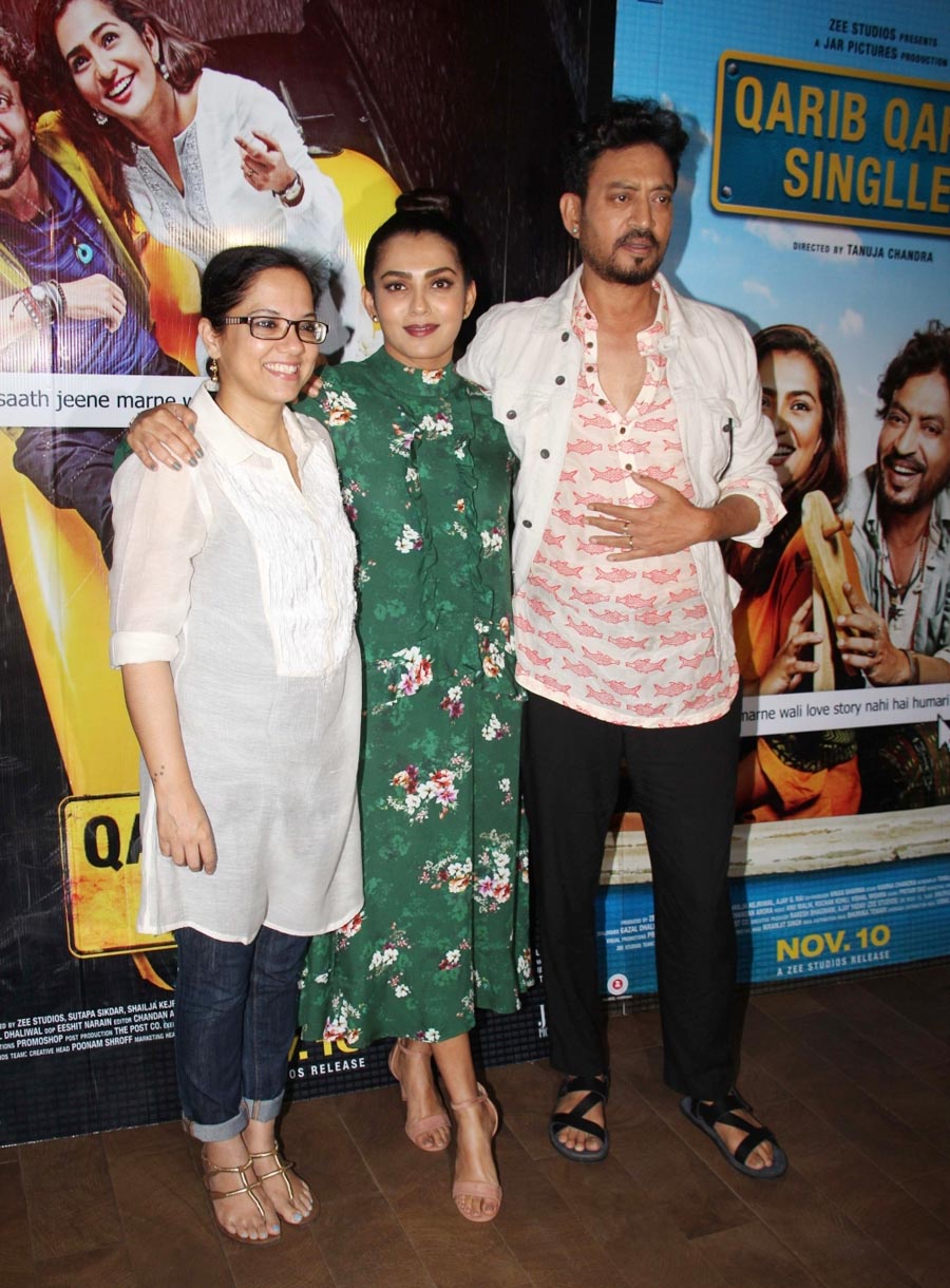 Tanuja Chandra, Parvathy Thiruvoth Kottuvata & Irrfan Khan