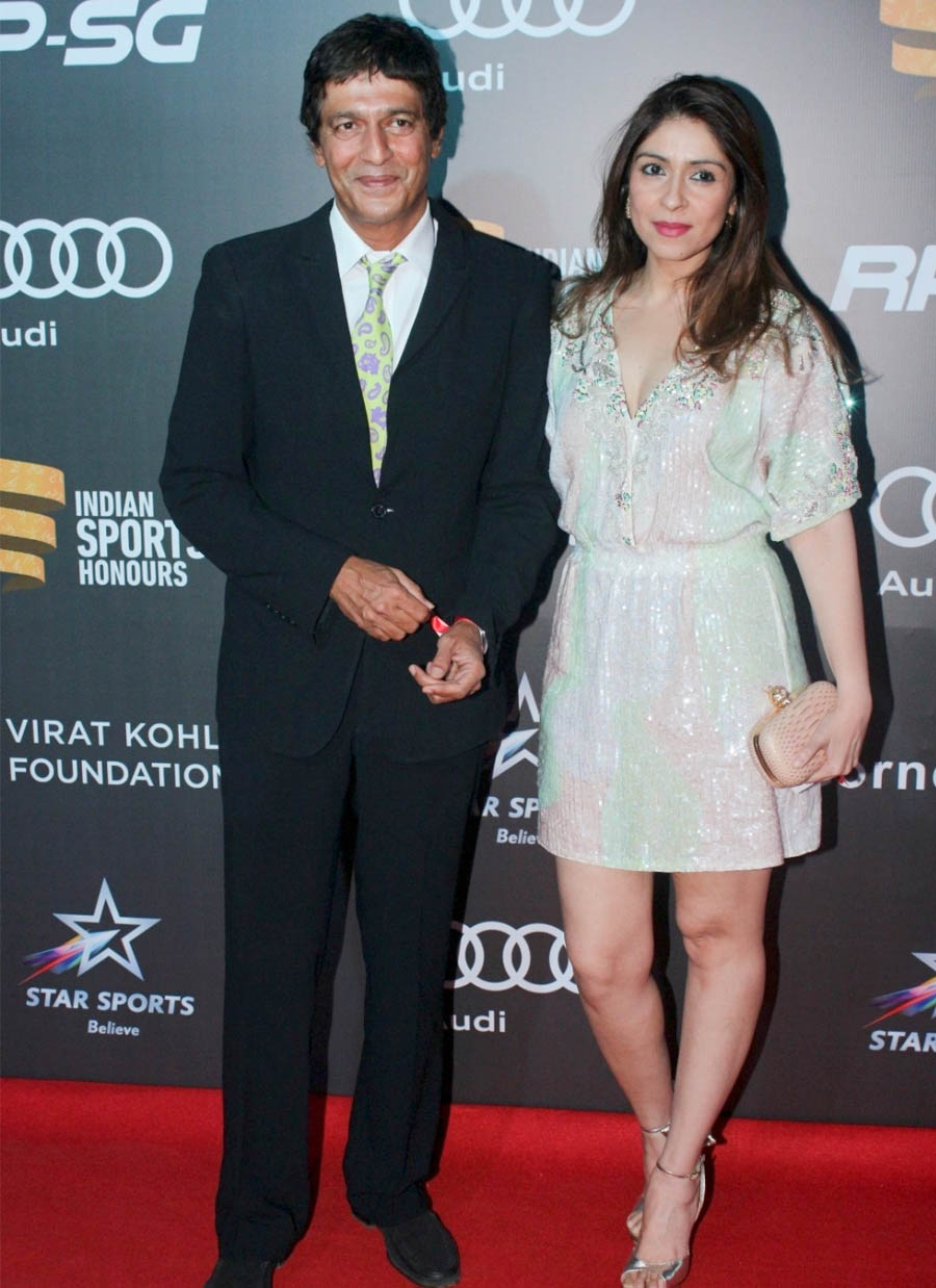 Chunky Pandey and Bhavna Pandey