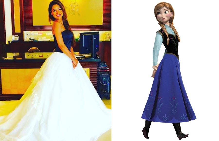 Sara Khan - Disney Princess Anna
