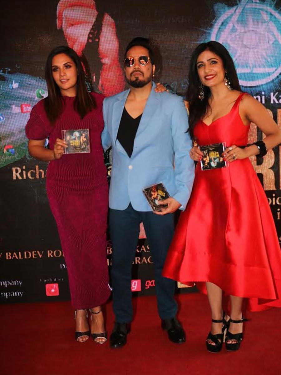 Richa Chadha-Shibani Kashyap at the launch of their music video