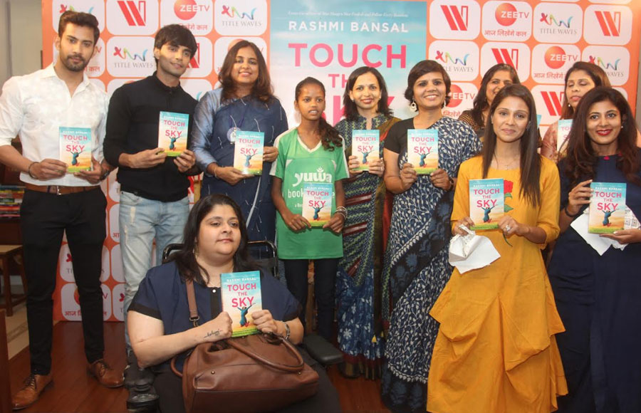 Zee TV actors at the book launch of  'Touch the Sky' 