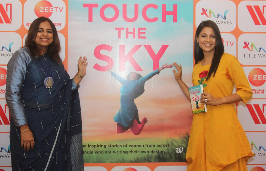 Zee TV actors at the book launch of  'Touch the Sky' 