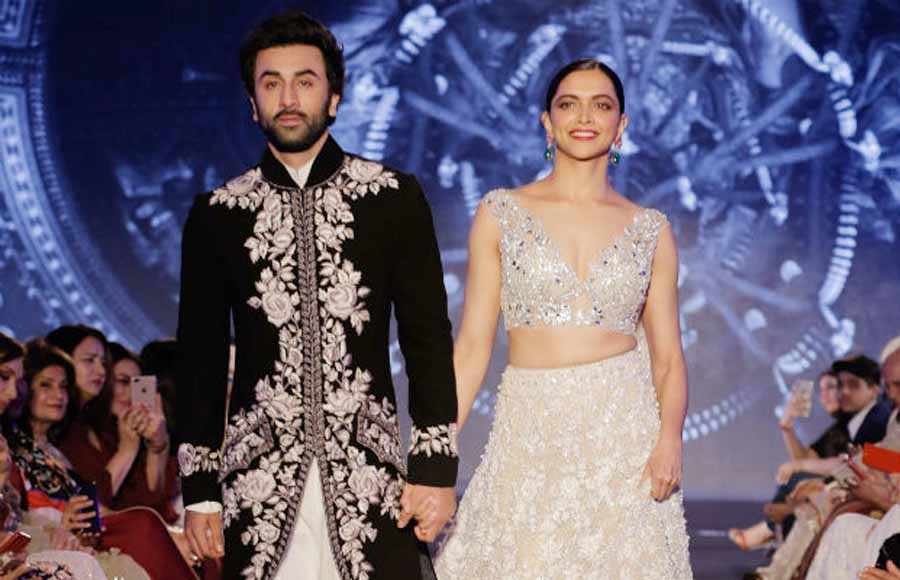 Ex-lovers Ranbir-Deepika walk hand-in-hand for Manish Malhotra 