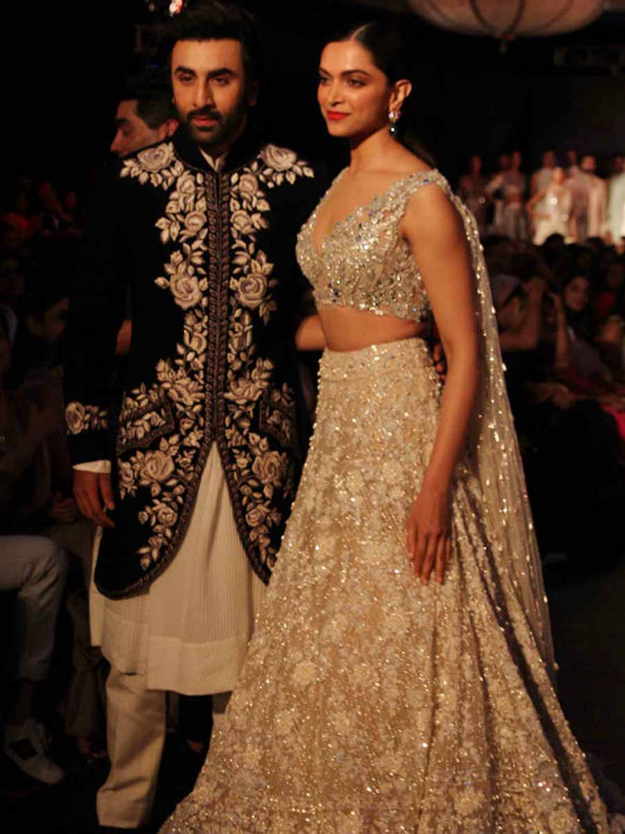 Ex-lovers Ranbir-Deepika walk hand-in-hand for Manish Malhotra 