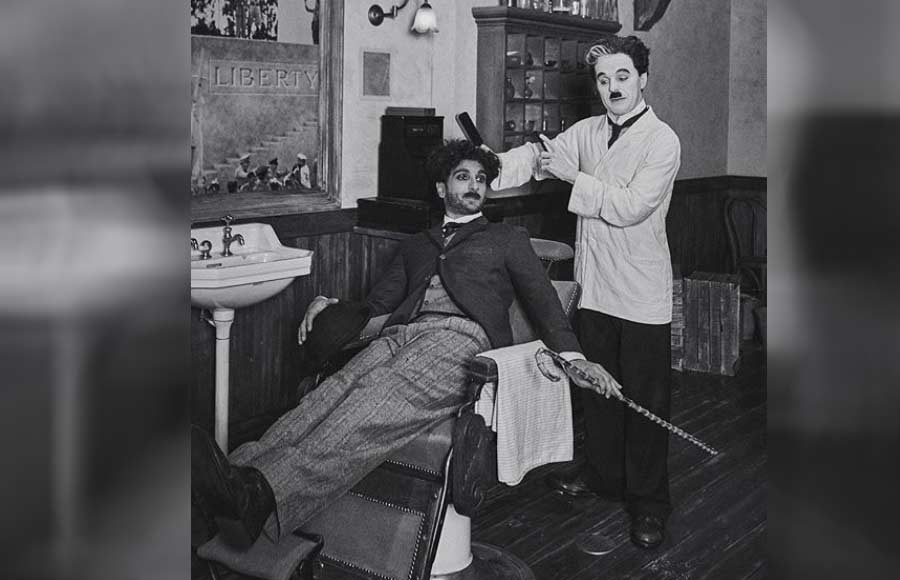 Ranveer Singh steals the look of Charlie Chaplin and leaves us in awwww!!!