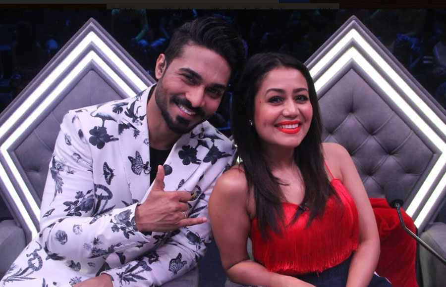 Neha Kakkar & Himansh Kohli on the sets of &TV's High Fever