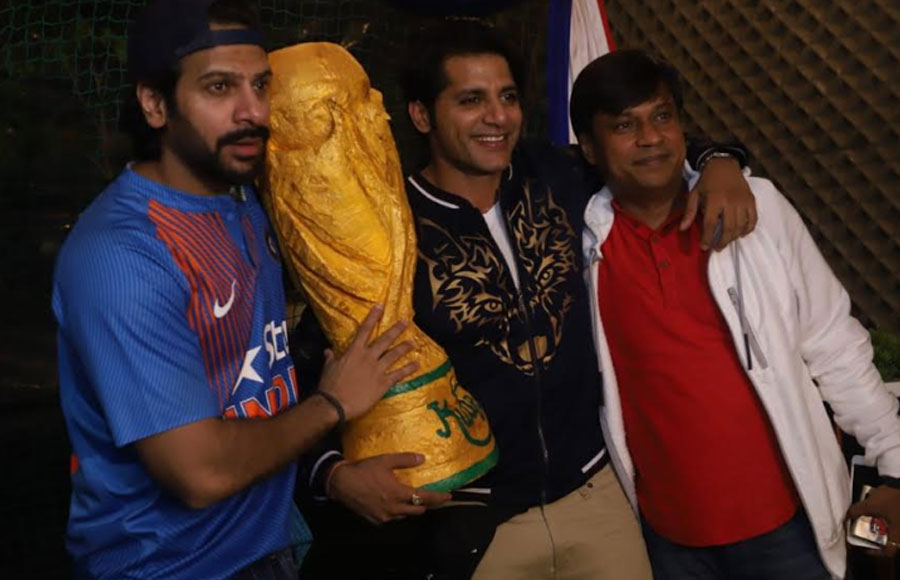 TV celebs enjoy watching Fifa finale! 