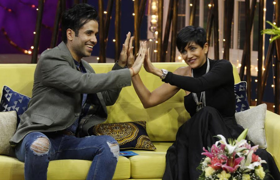 Tusshar Kapoor and  Mandira Bedi have a gala time with  Rajeev Khandelwal