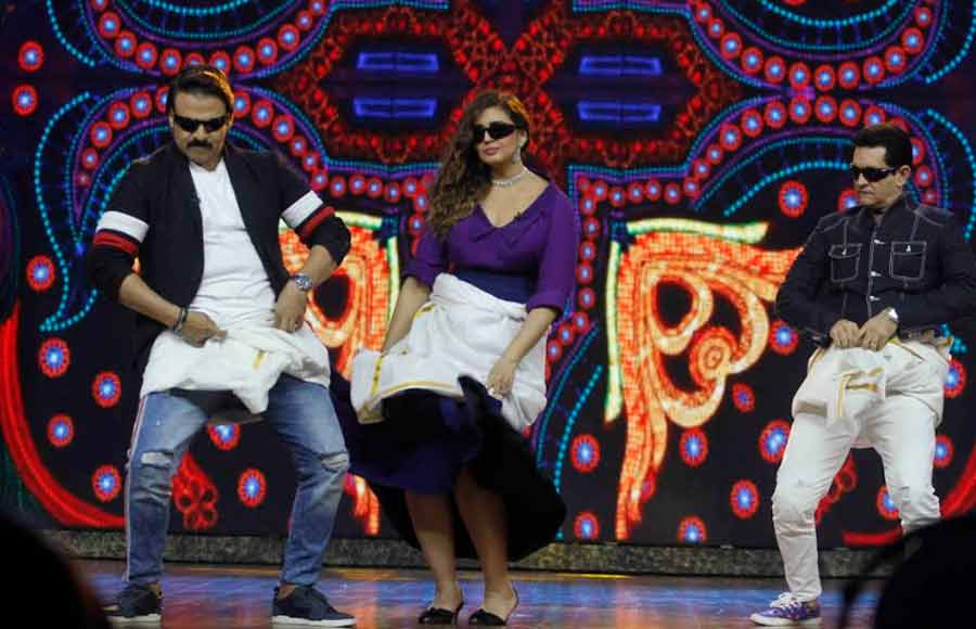 Vivek, Huma & Omung performs Lungi dance on India’s Best Dramebaaz 