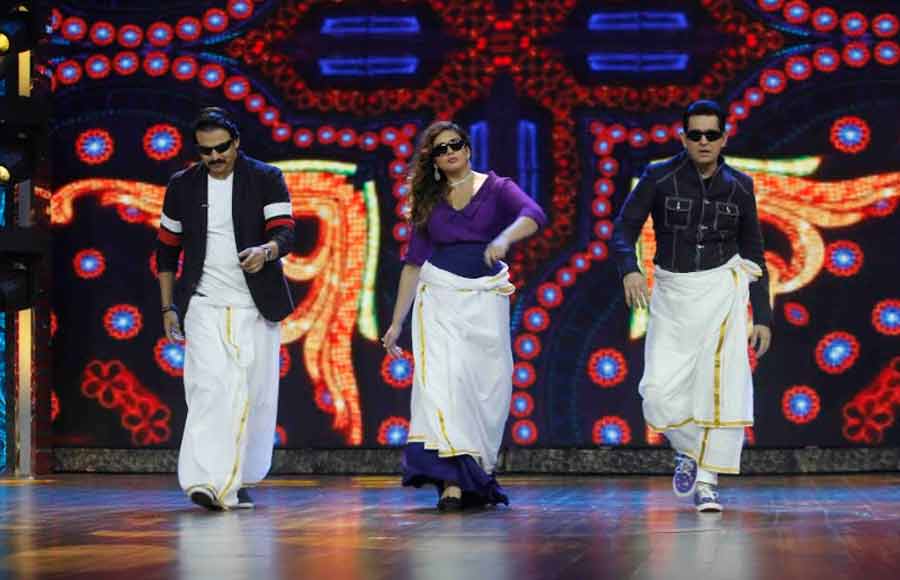 Vivek, Huma & Omung performs Lungi dance on India’s Best Dramebaaz 