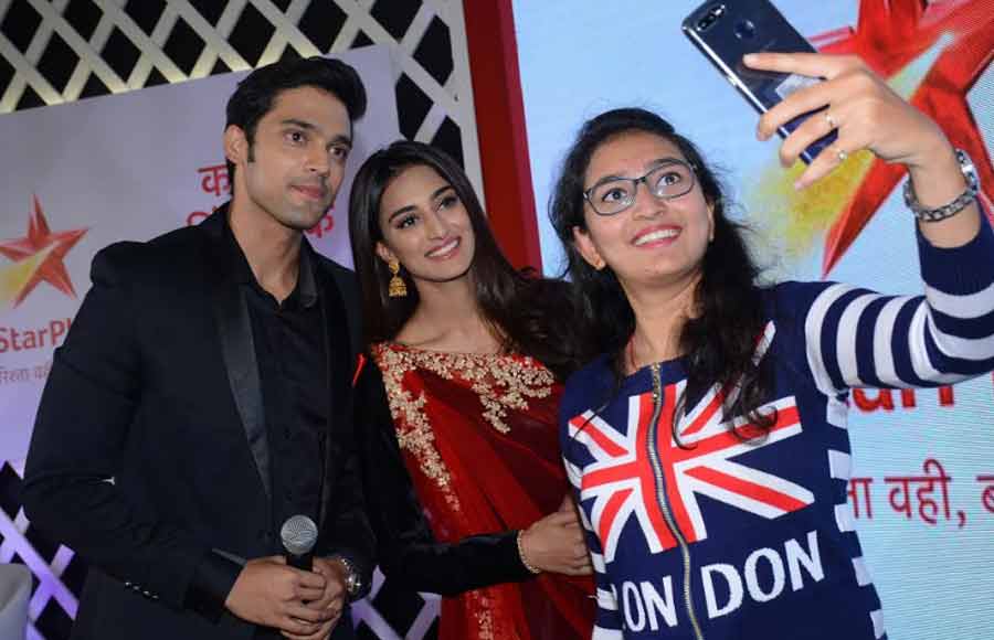 Parth Samthaan and Erica Fernandes promote Kasauti 