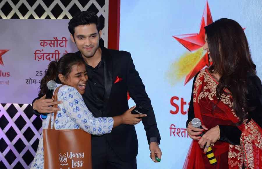 Parth Samthaan and Erica Fernandes promote Kasauti 