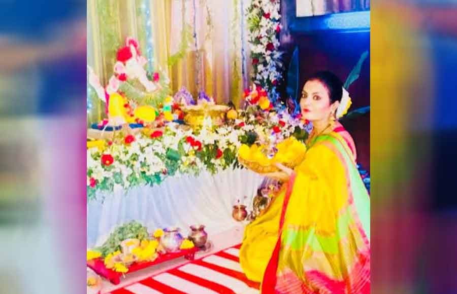 Bhagyashree’s special visit to Sheeba for Ganpati