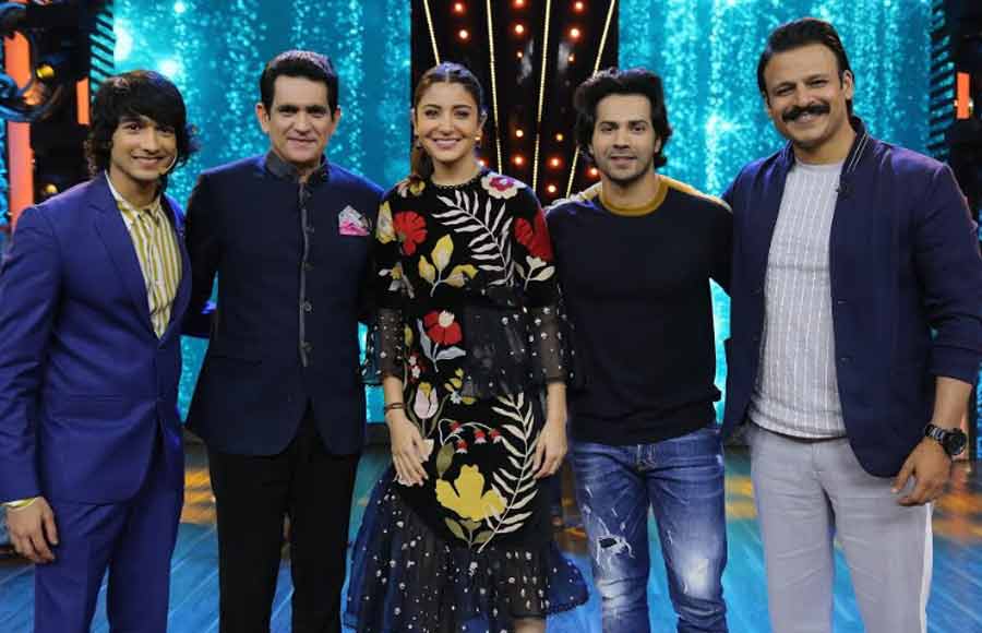 Anushka Sharma and Varun Dhawan promote Sui Dhaga on India's Best Dramebaaz