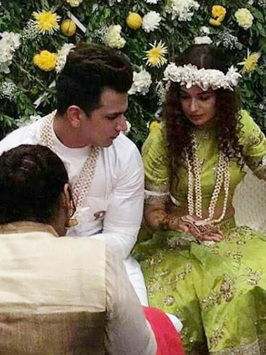 Prince and Yuvika's Mehendi ceremony