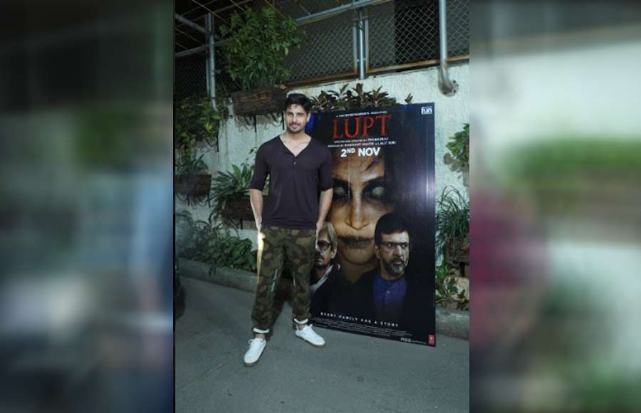 Sidharth Malhotra attends 'Lupt' special screening