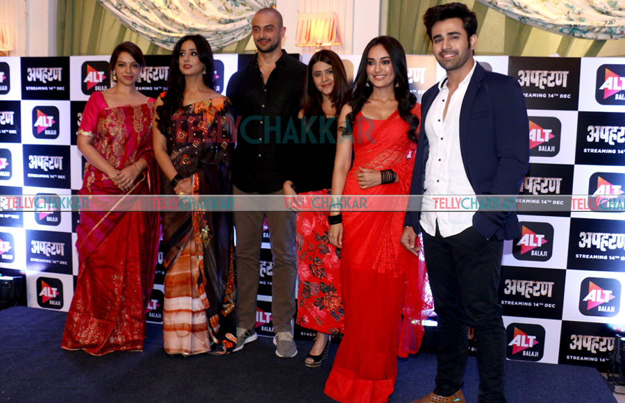 When ALTBalaji’s Apharan cast met Naagin 3 team