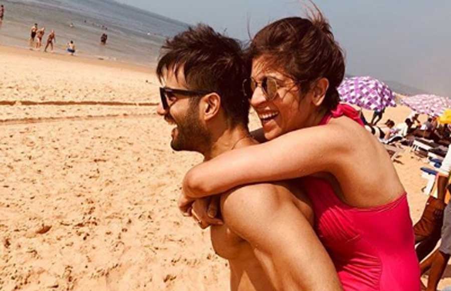 Karan Tacker having a gala time in GOA