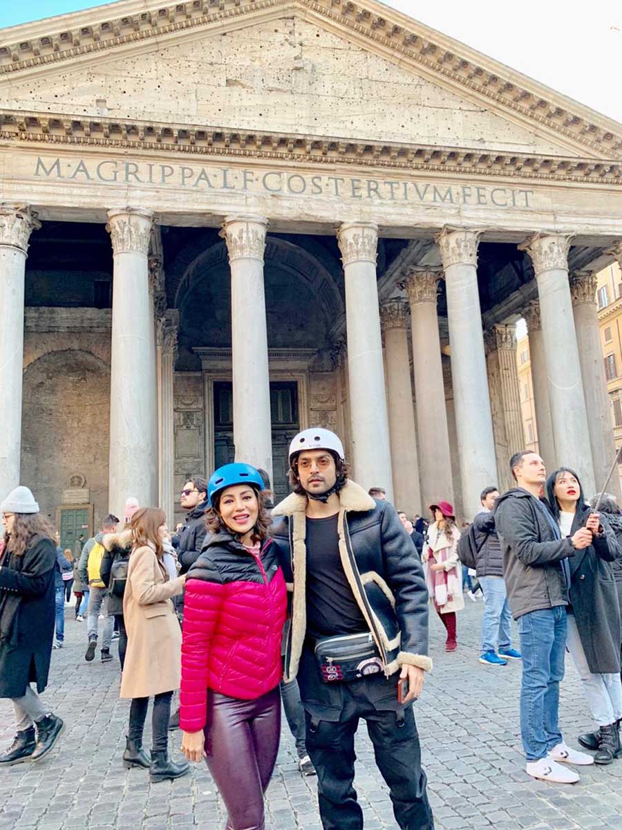 Debina and  Gurmeet's Roman getaway! 