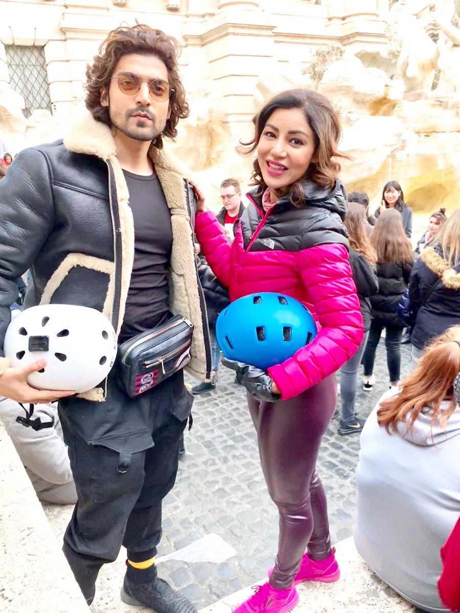 Debina and  Gurmeet's Roman getaway! 