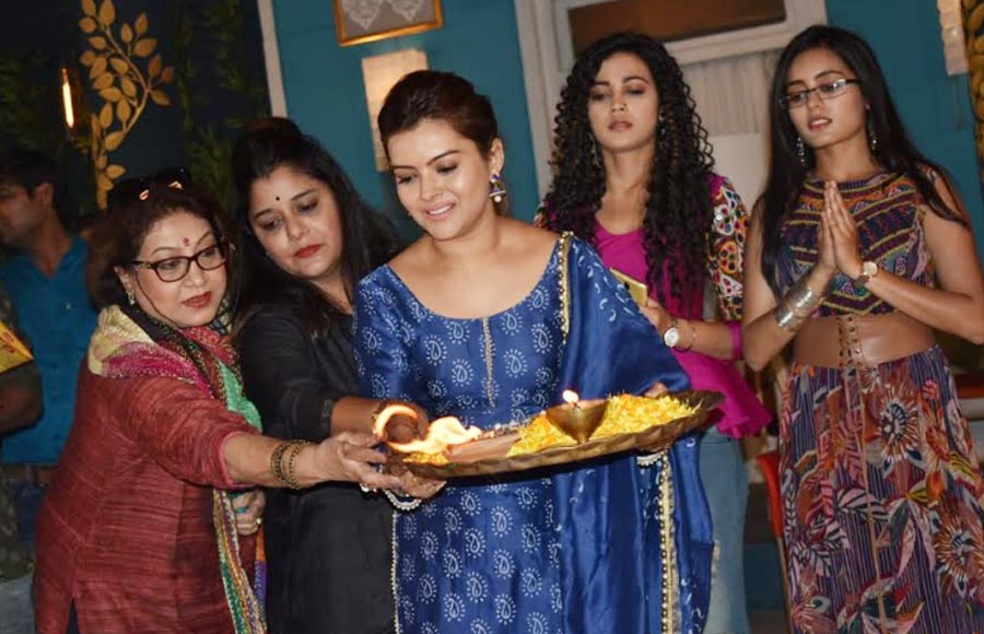 Havan on the set of Yeh Rishtey Hain Pyaar Ke