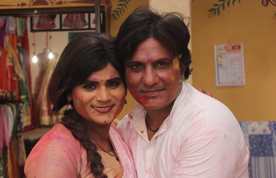 Holi celebrations in SAB TV's Jijaji Chhat Per Hain