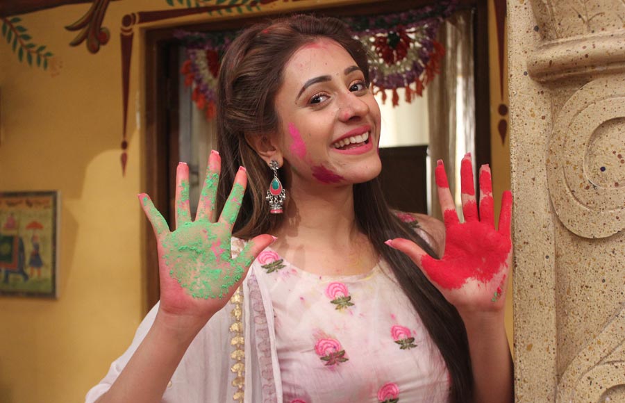 Holi celebrations in SAB TV's Jijaji Chhat Per Hain