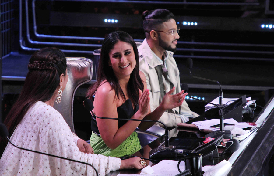 Judge Kareena Kapoor Khan on DID along with Judge Raftaar and guest judge Geeta Kapoor