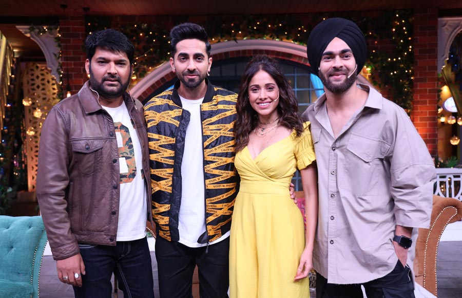 Ayushmann and Nushrat Bharucha visit the sets of The Kapil Sharma Show 