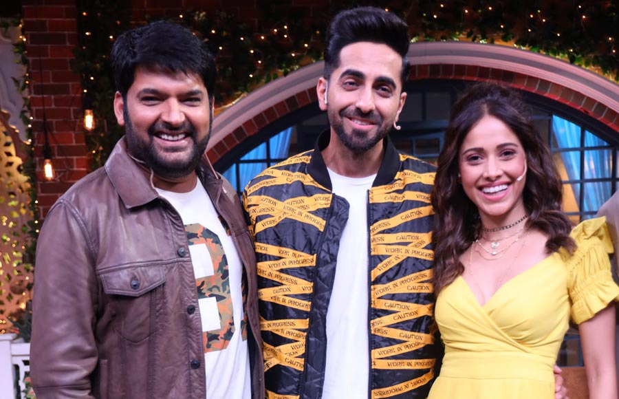 Ayushmann and Nushrat Bharucha visit the sets of The Kapil Sharma Show 