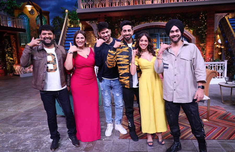 Ayushmann and Nushrat Bharucha visit the sets of The Kapil Sharma Show 