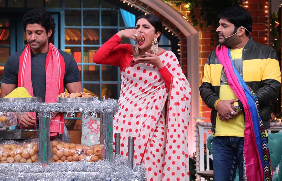 Priyanka Chopra and Farhan Akhtar on The Kapil Sharma Show