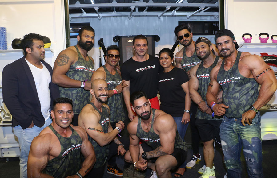 Salman Khan’s brand Being Strong’s equipment showcased at a Grand Fitness Exhibition