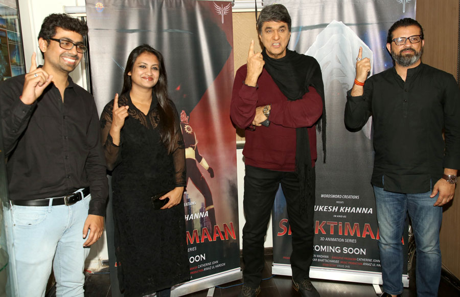 Mukesh Khanna launched the 3D animated series poster of Shaktimaan