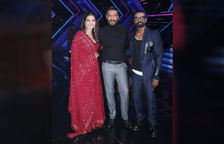 Ajay Devgn and Kajol on the sets of Dance Plus 5 