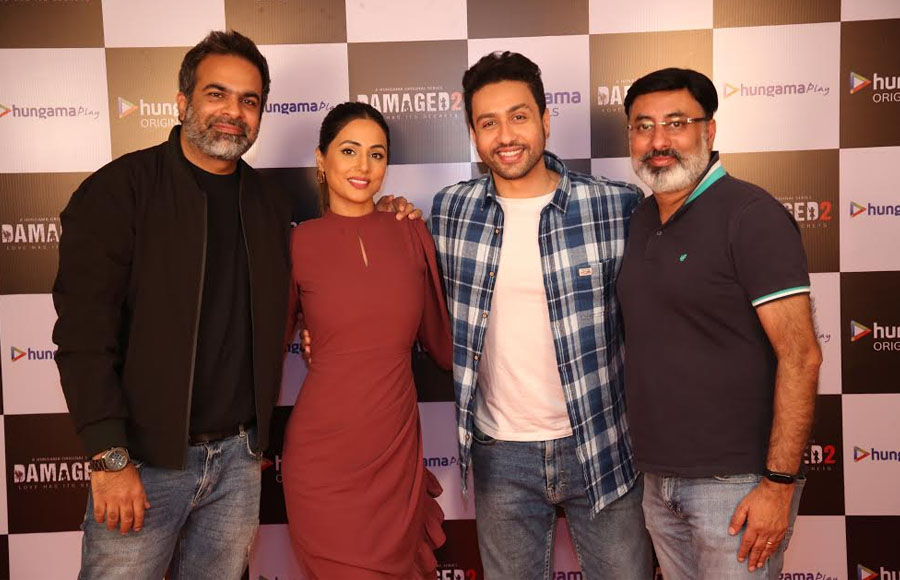 Launch of Damaged starring Hina Khan and Adhyayan Suman