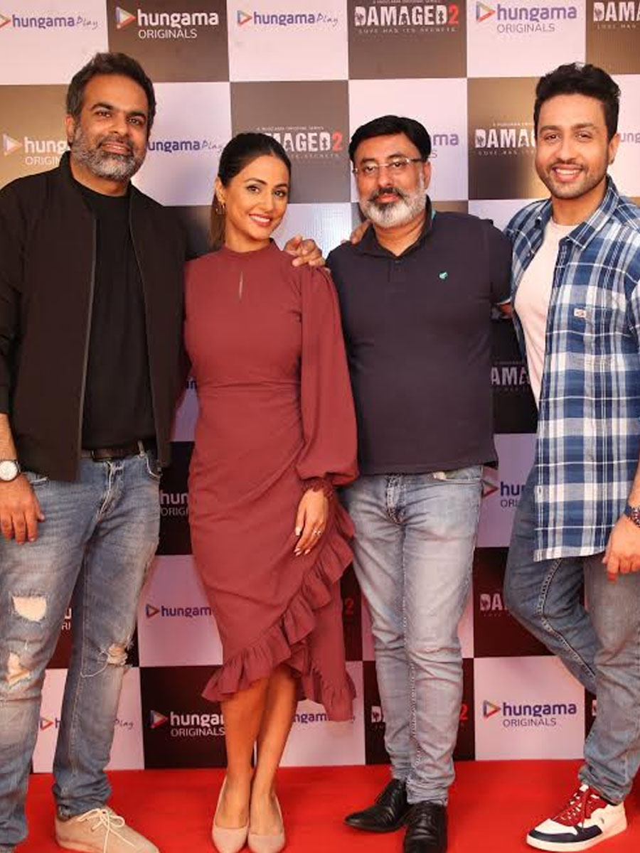 Launch of Damaged starring Hina Khan and Adhyayan Suman