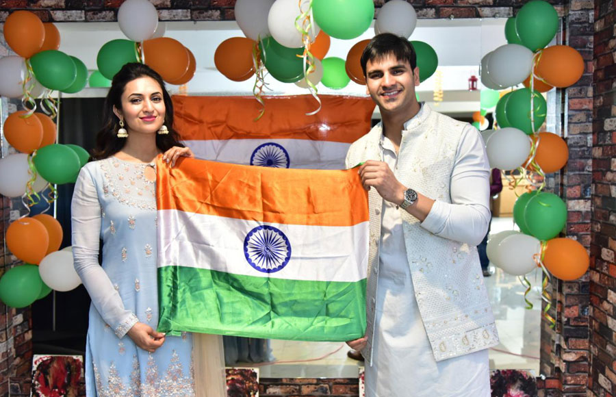 Divyanka Tripathi and Vivek Dahiya at Bhopal for Republic Day Celebration