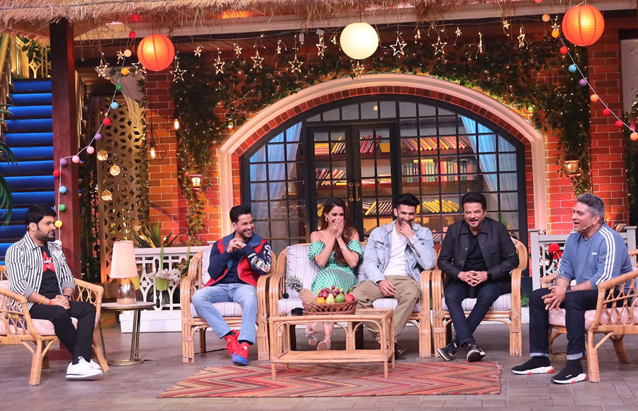 Malang and Jawani Janeman cast on sets of The Kapil Sharma Show