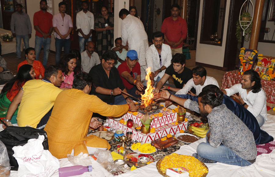 Havan on the sets of Rajan Shahi's  Anupamaa