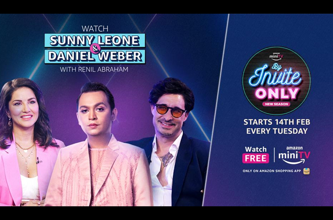 A sizzling tete-a-tete awaits as Sunny Leone & Daniel Weber kickstart Amazon miniTV’s celebrity talk show ‘By Invite Only’ 