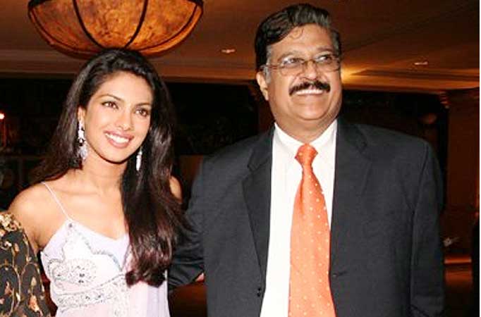 Priyanka Chopra with dad Ashok Chopra