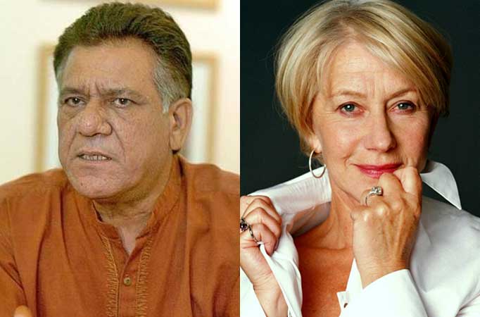 Om Puri and Helen Mirren