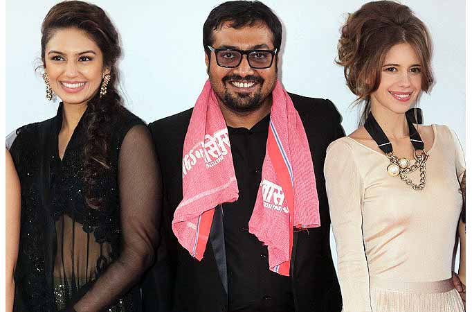 Huma Qureshi, Anurag Kashyap and Kalki Koechlin