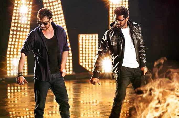 Ajay Devgn and Prabhu Dheva