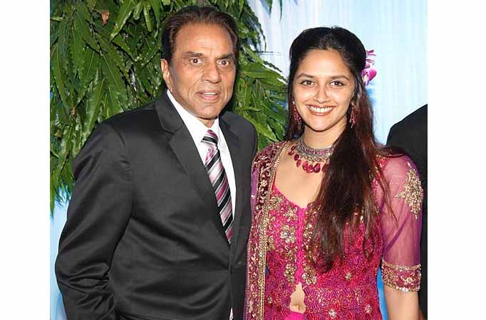 Dharmendra and Ahana Deol